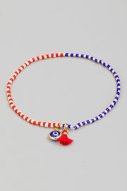 Evil Eye Tassel Bracelet