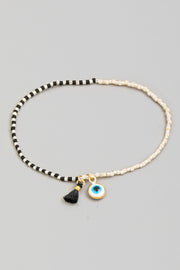 Evil Eye Tassel Bracelet