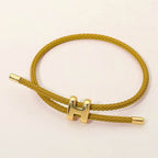 H Monogram Charm Bracelet