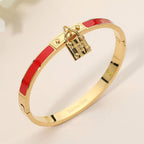 Stainless Steel Lock Bracelet