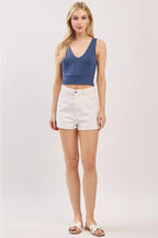 Miranda Top in Denim