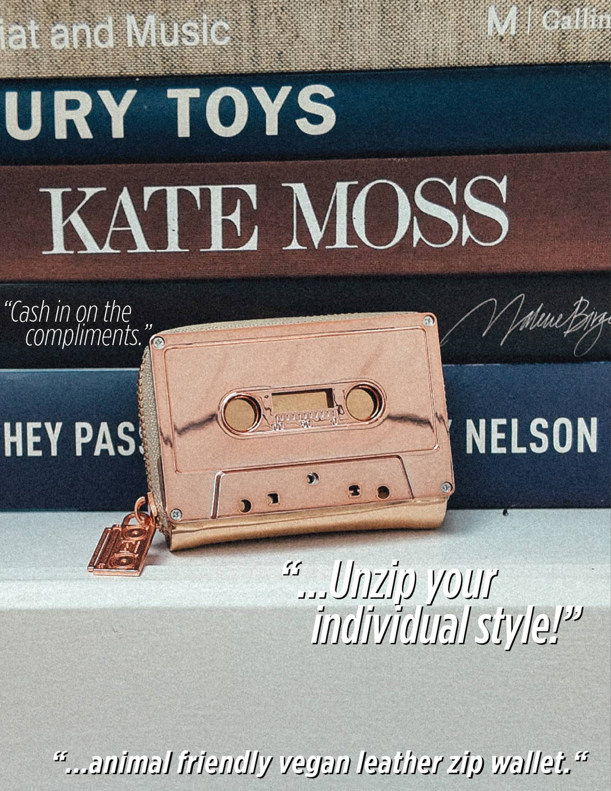 Mixtape Wallet | Rose Gold Chrome