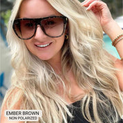 Ember - Woman's Oversized Square Sunglasses