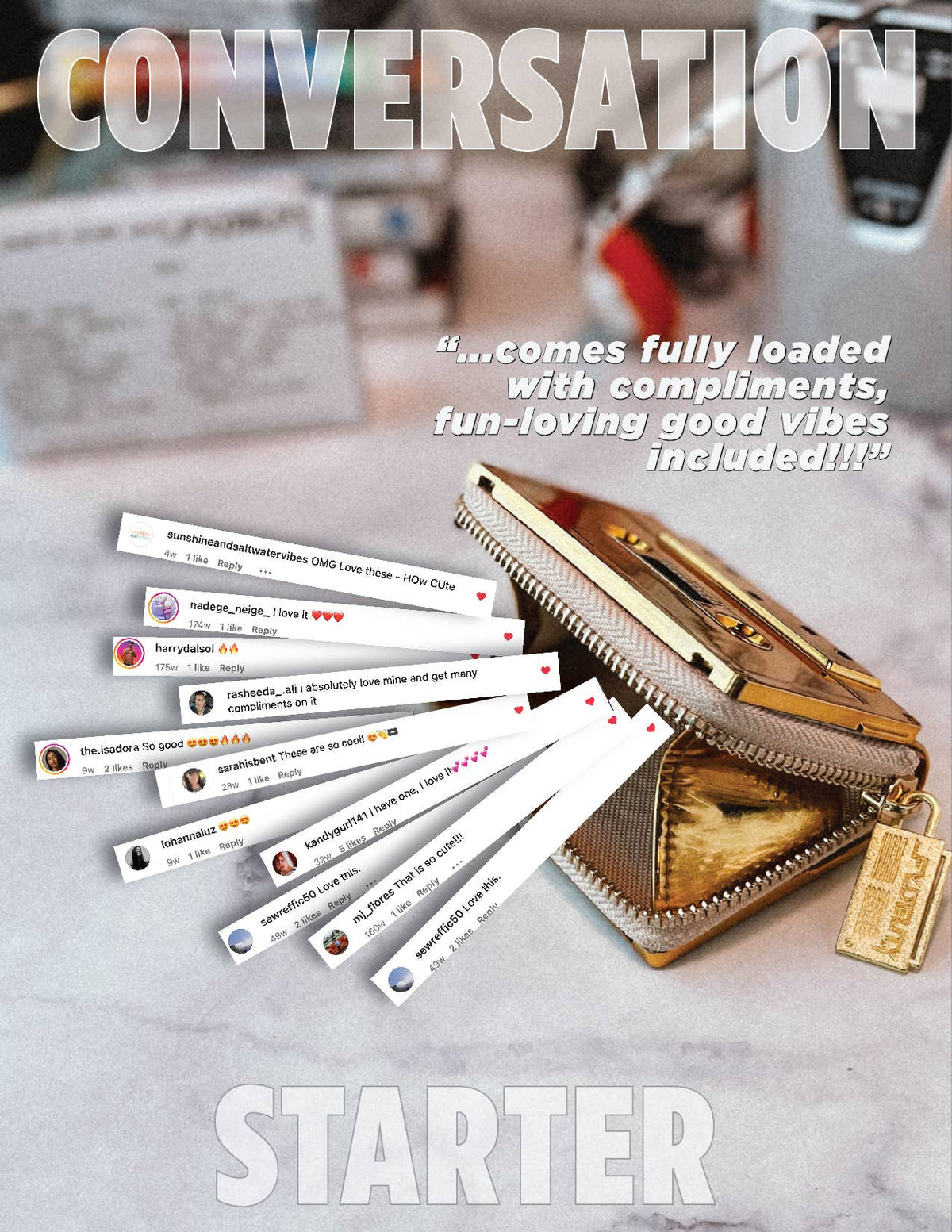 Mixtape Wallet | Gold Chrome