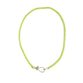Candy Curb Necklace in Lime Green