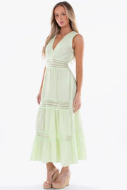Gabbie Maxi Dress in Light Green