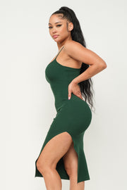 Brookie Dress in Hunter Green