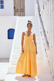 Mosley Maxi Dress in Tangerine