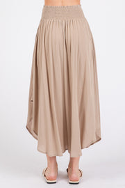 Janie Flowy Skirt in Khaki