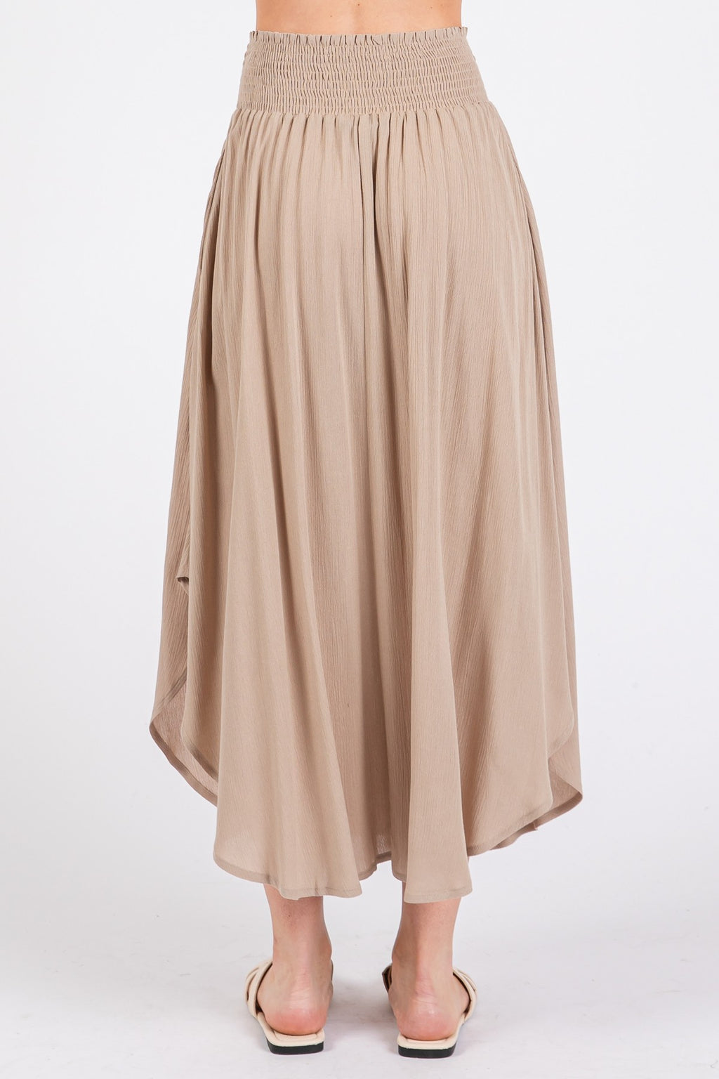 Janie Flowy Skirt in Khaki