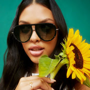 Ivy Luxe Olive Sunglasses