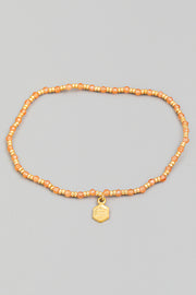 Dainty Bead Charm Bracelet