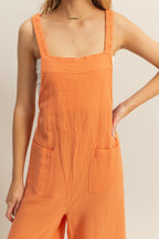 Capri Jumpsuit in Orange