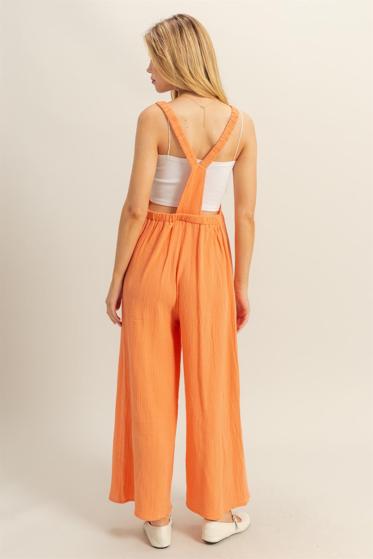 Capri Jumpsuit in Orange