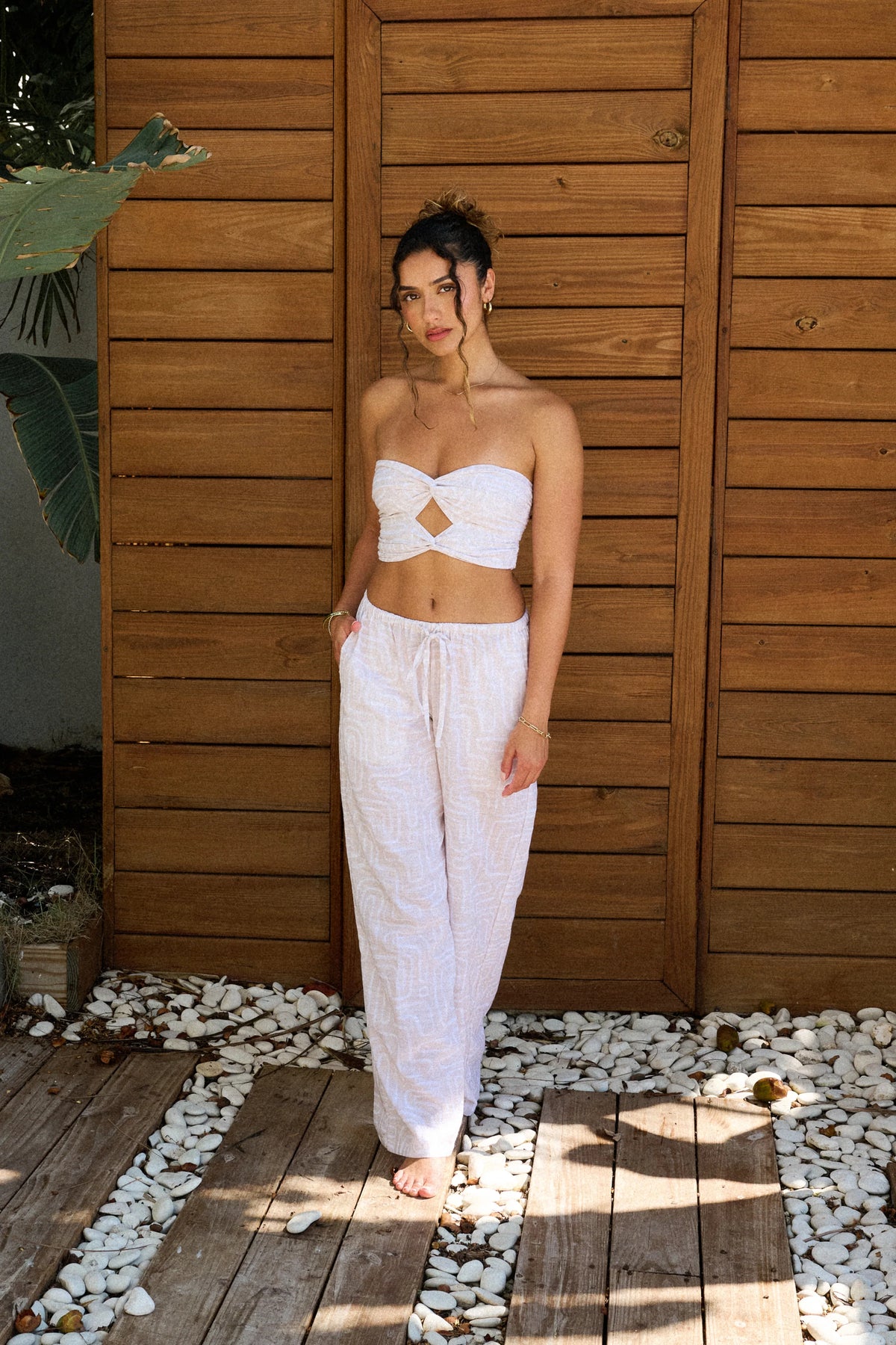 Chiara Pants in Sandy Lines 47200