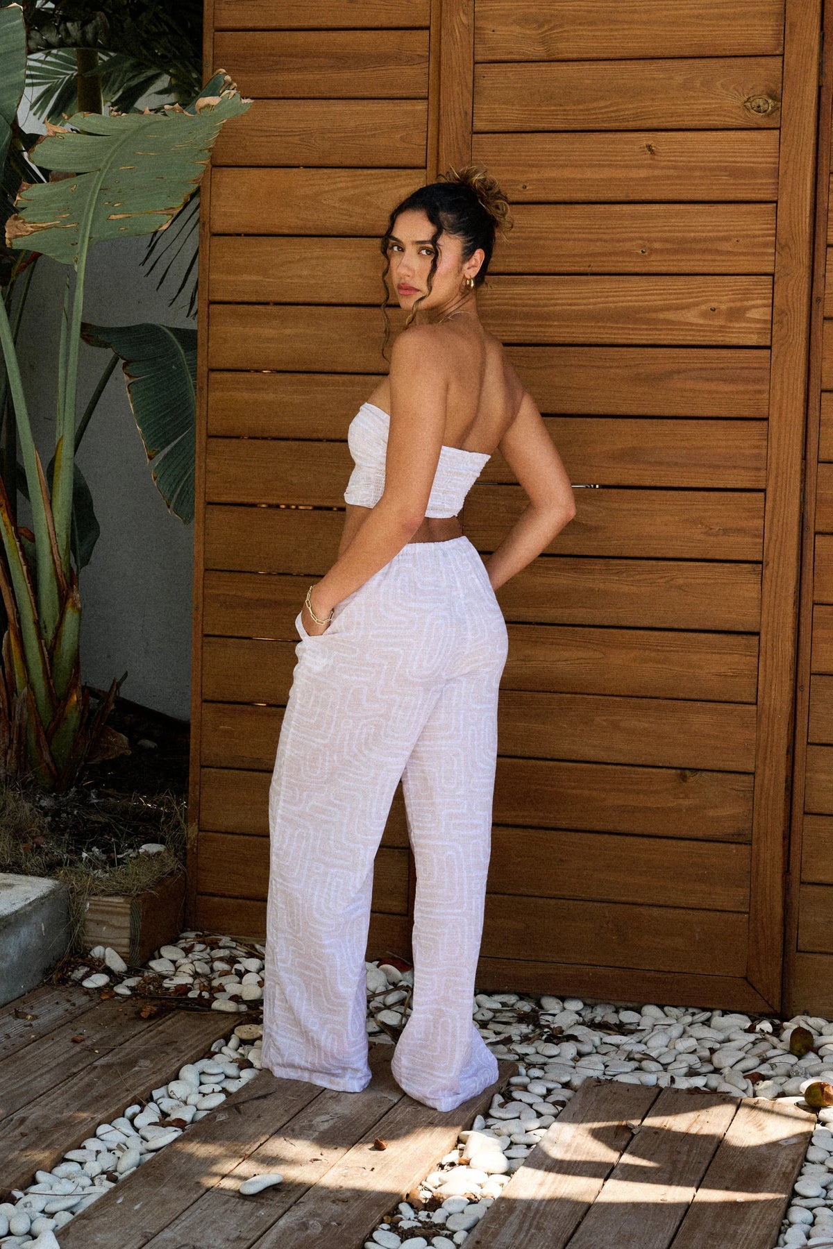 Chiara Pants in Sandy Lines 47200
