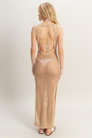 Delano Sweater Cover-Up in Beige