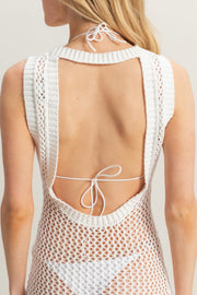 Delano Sweater Cover-Up in Ivory
