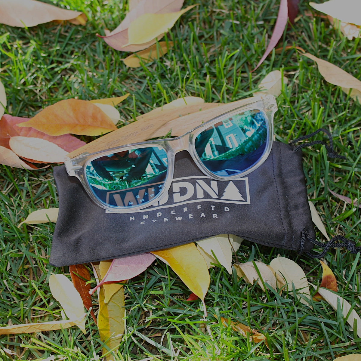Wanderer Beechwood Sunglasses with Blue Lenses