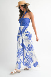 Natalie Palm Maxi Dress