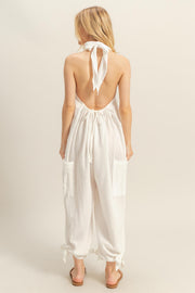 Jolie Gauze Jumpsuit in Ivory