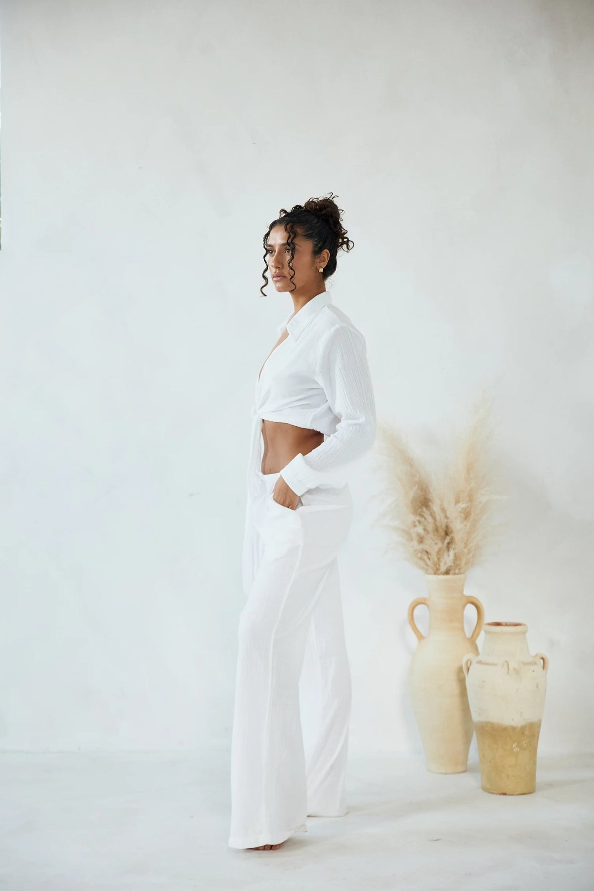 Chiara Pants in White 47200