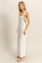 Capri Jumpsuit in White