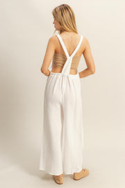 Capri Jumpsuit in White