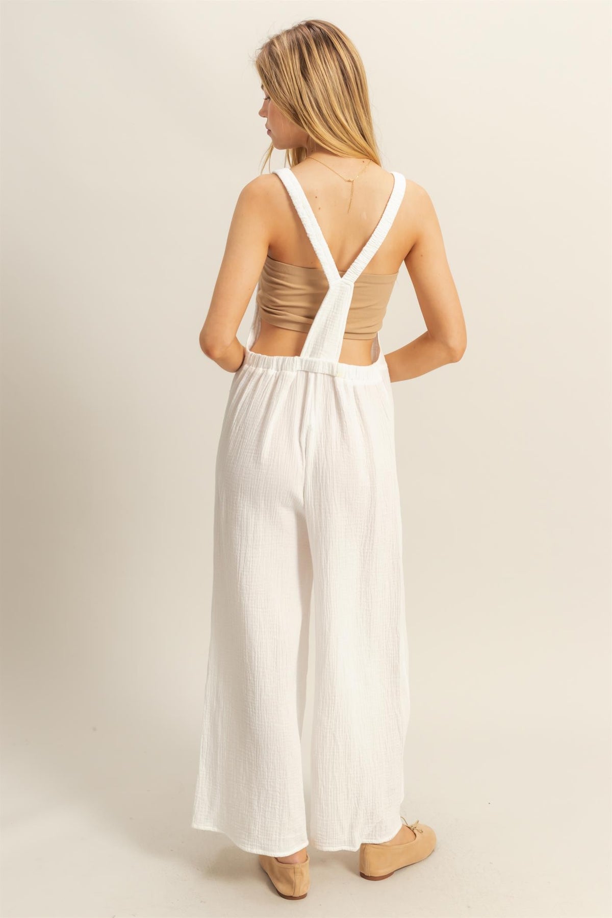 Capri Jumpsuit in White