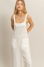 Capri Jumpsuit in White