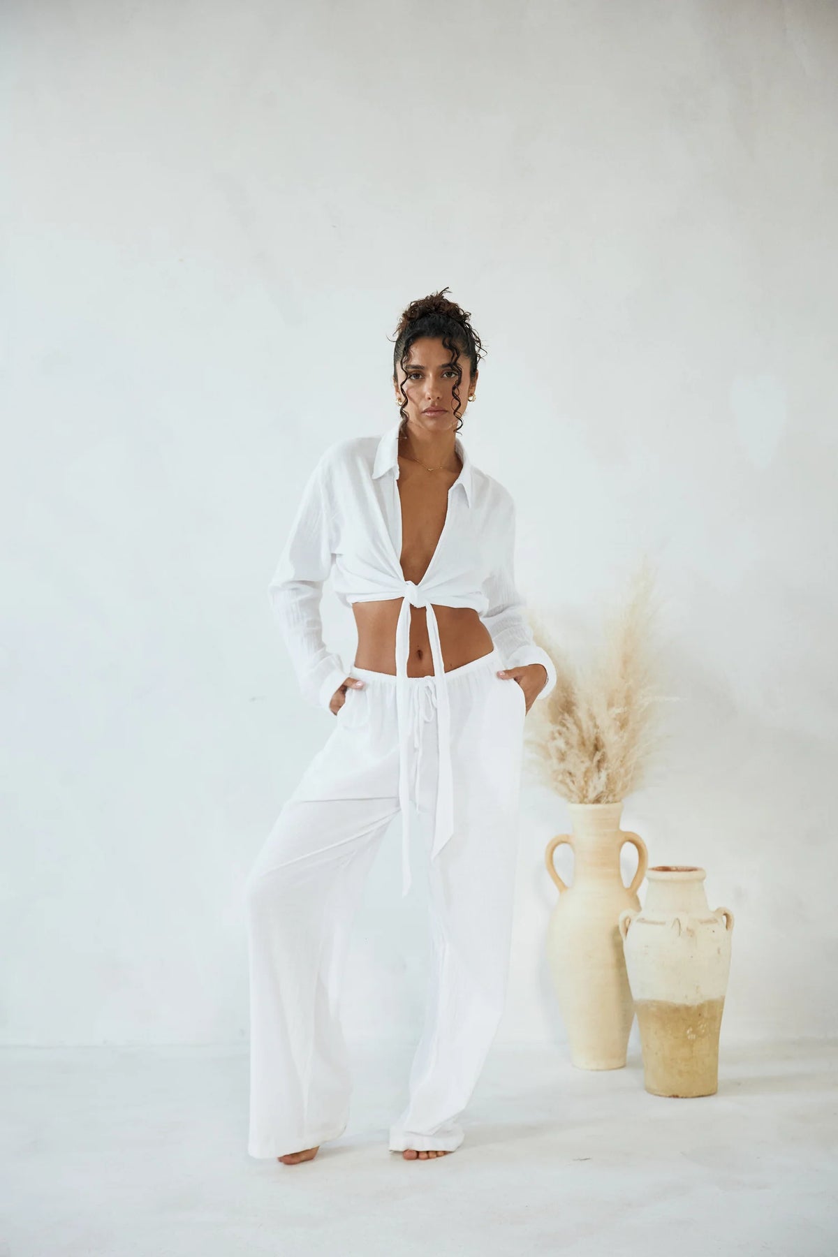 Chiara Pants in White 47200