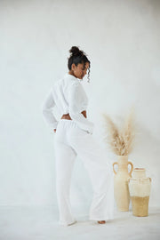 Zaya Tie Top in White