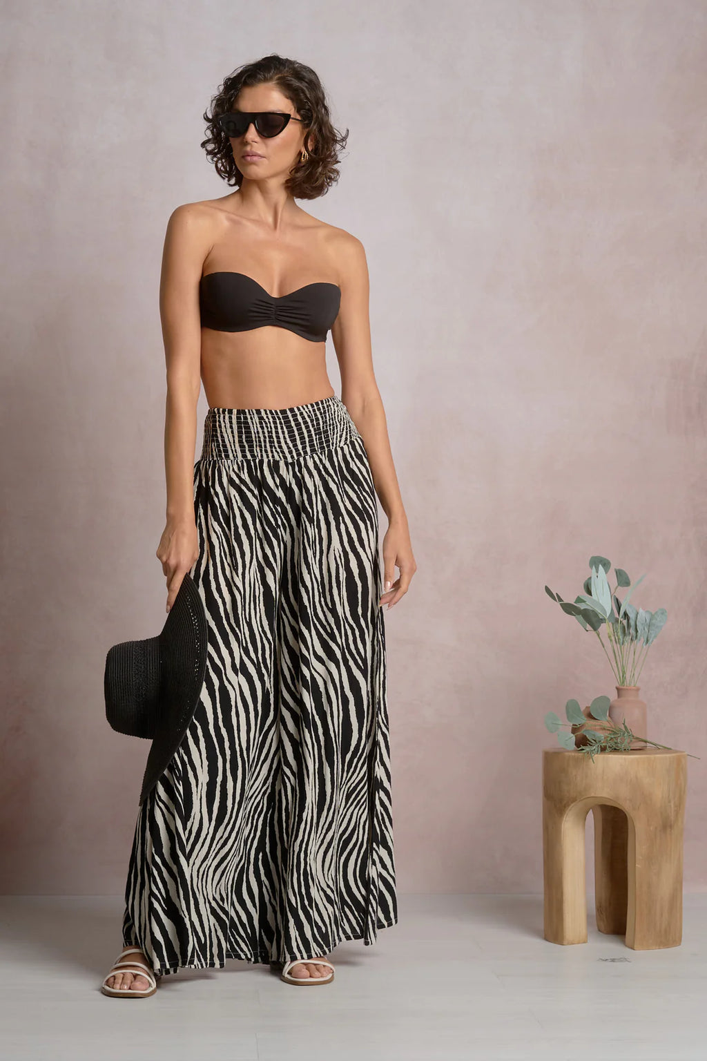 Zebra Pant in Black