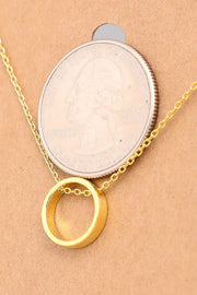 Dainty Circle Pendant Necklace