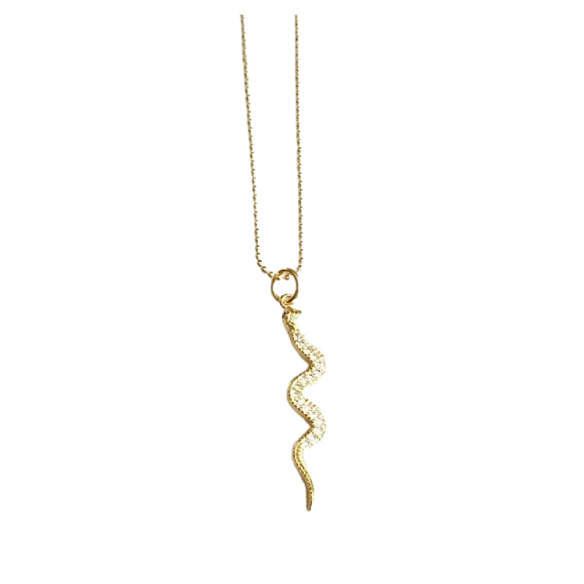 Glitter on Snake Necklace