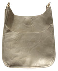 Jaci Messenger Bag with Gold or Silver Hardware