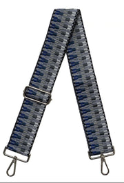 Embroidered Bag Strap in Navy