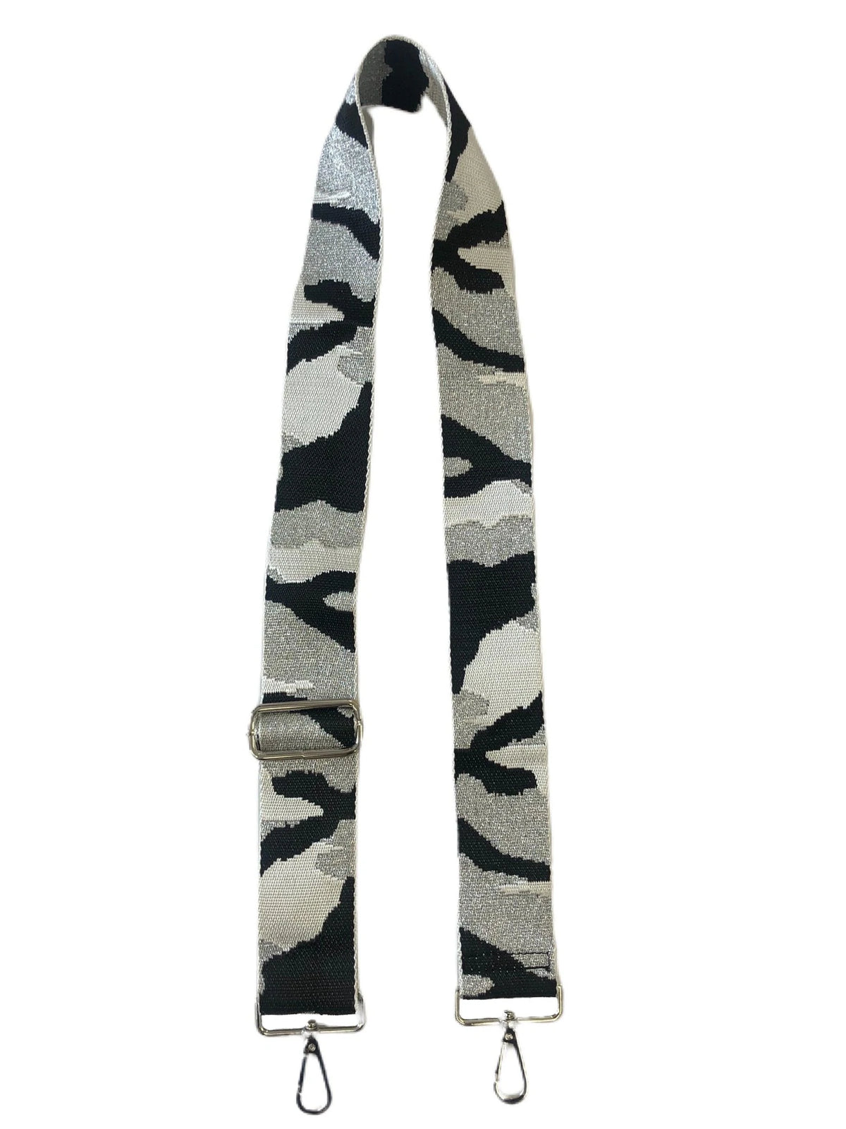 White, Silver & Black Camo Strap